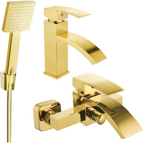 Mexen Libra R45 set da bagno, dorato - 745103R45-50 (1/4)