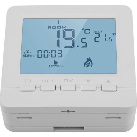Thermostat de chaudière mural programmable HY02B05-2BW 5A (1/5)