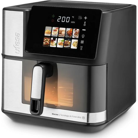 UFESA FRITADEIRA S/OLEO 8,8LT AIRE FRYER PRETA
