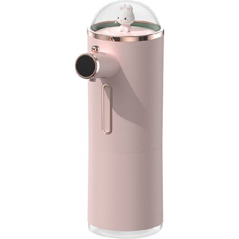 Distributeur de savon mousse automatique, mignon, intelligent, à capteur infrarouge, étanche, rechargeable, sans contact, jaune (1/5)