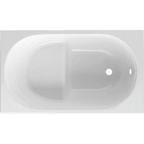 GUSCIO VASCA RETTANGOLARE BIANCA Mod GIADA CON SEDUTA 105 x 70 senza Pannello