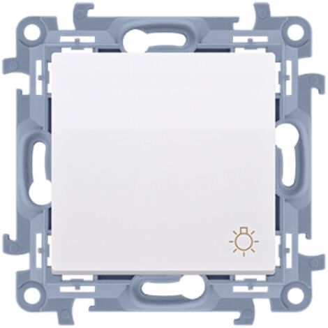 Botón de luz (módulo) 10 AX, 250 V, terminales de conexión rápida, blanco Simon