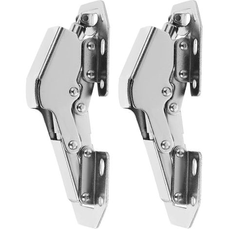 Lot de 2 charnières hydrauliques pour porte de placard, charnières à vis, conception intérieure (1/5)