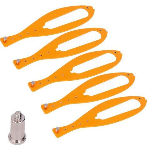 5 Portes de Chat Jaunes en Plastique Robuste, Faciles à Utiliser, Compatibles avec la Plupart des Portes pour Chambre, Salle de Bain ou Bureau (1/5)
