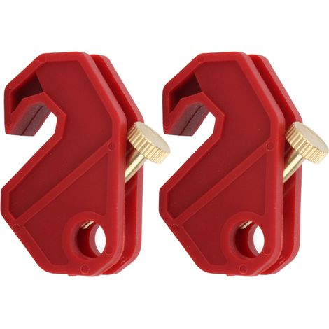 2 Pcs Circuit Breaker Lockout Device Nylon Insulated Safety Lock Universal Single Breaker Lockout