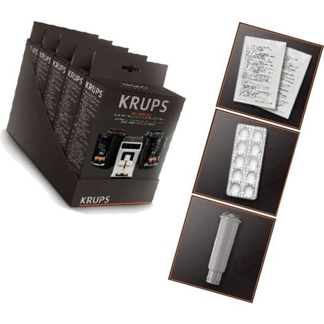 5 kit di pulizia decalcificante - Macchina da caffè, Caffettiera - KRUPS - 4354538