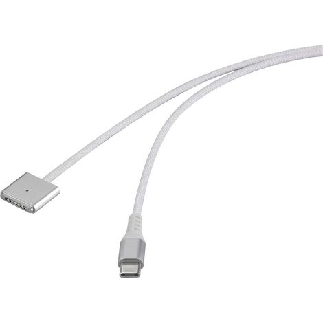 Renkforce Câble de charge USB USB-C®, Magsafe 3 2.00 m blanc connecteur magnétique RF-6437916 A960363 (1/4)