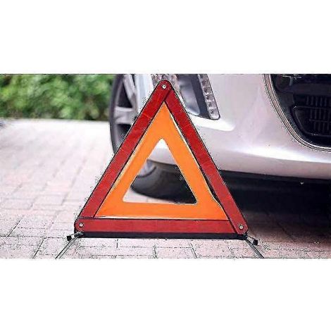 Triangle de signalisation pliable, boîte de transport pratique et conforme, conception hautement réfléchissante (1/5)