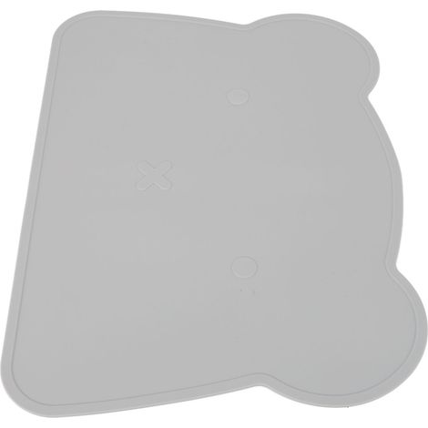 Dicke Silikon-Tischunterlage, wärmeisolierend, rutschfest, flexibel und elastisch, graues Silikon-Bärenmuster, ideal für Zuhause, Hotel und Restaurant. (1/5)