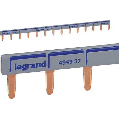 Peigne d'alimentation universel Phase + Neutre HX³ horizontale 1P - longueur 57 modules ou 1 mètre - 404937 - LEGRAND