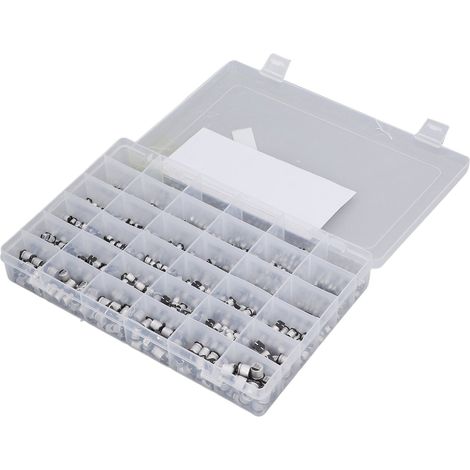 Lot de 1520 condensateurs électrolytiques CMS aluminium 36 valeurs 1uF à 1000uF coffret assortiment (1/5)