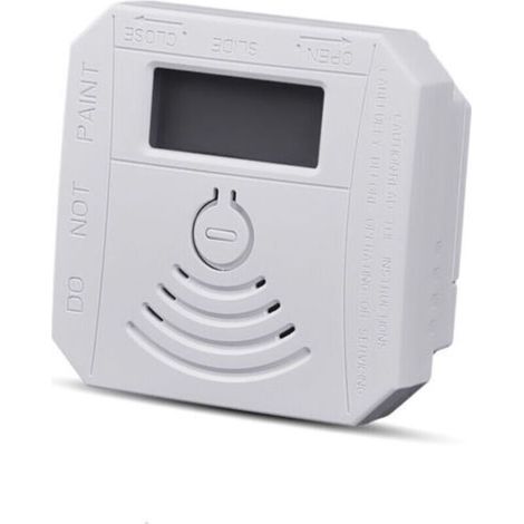 Gasmelder, kombinierter Kohlenmonoxid-Rauchmelder, batteriebetriebener CO-Rauchmelder mit LED-Anzeige, Blinklicht, akustischem Alarm und akustischem Warnsignal (1/4)
