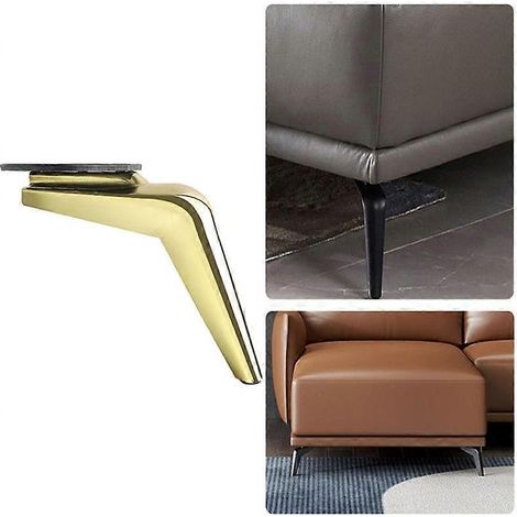 Pieds de support métalliques en forme de faucille S699, hauteur : 15 cm (1/5)