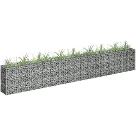 Arriate de gaviones de acero galvanizado 360x30x60 cm vidaXL (1/5)