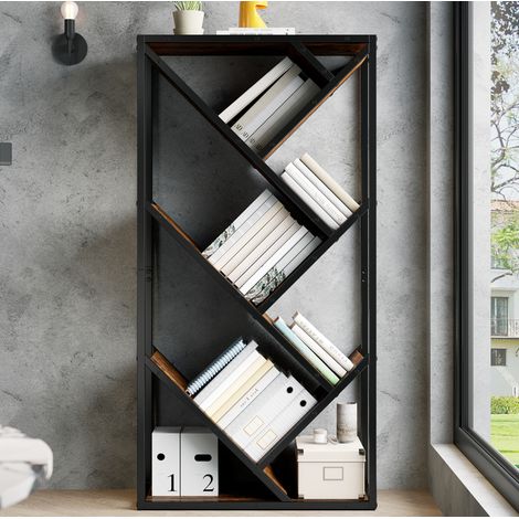80×35×160 cm Baum-Regal-Standregal 8 Ebenen, Eckregal platzsparend, Aufbewahrungsregal für Schlafzimmer, Wohnzimmer, Homeoffice,stabil, anti-Kipp,Bücherregal, Regal (1/5)