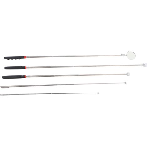 Kit outil magnétique télescopique avec miroir d'inspection rotatif 360°, manche extensible, aimant puissant pour récupération d'objets, usage professionnel et bricolage (1/5)