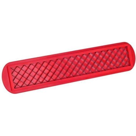 Cortador de salchichas - Cuchilla de acero inoxidable para cocinar, barbacoas, picnics, camping y parrilladas en el jardín - 25 cm - Rojo - Crezuo (1/4)