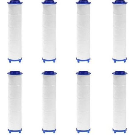Lot de 8 Recharges de Filtre de Douche, Cartouches PP Anti-Calcaire à 3 Couches pour Salle de Bain (1/5)