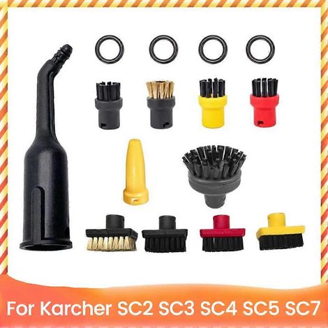 Ersatzteile für Kärcher Dampfreiniger SC2, SC3, SC4, SC5 und SC7: Ersatzbürste zum Entfernen hartnäckiger Flecken, kleines T-Bürsten-Set (1/5)