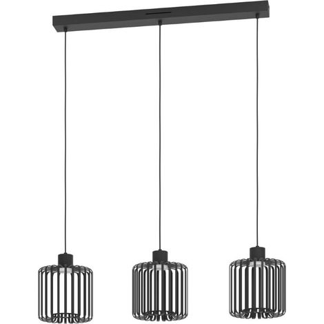 Lampe suspendue Ginestrone-Z Design 3 lumières noir - 900724