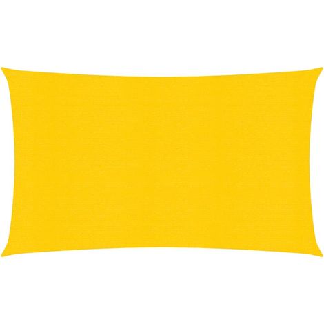 Voile d'ombrage 160 g/m² jaune 3 x 6 m PEHD