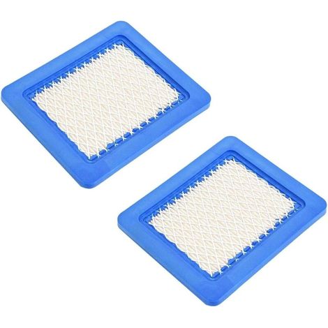 Cartouche de Filtre à Air, Filtre a Air Tondeuse, Bleu Filtre a Air Tracteur Tondeuse, Filtres à air de Tondeuse à Jardin Convient pour Moteur de Tondeuse à Gazon, 2 Pièce (1/5)