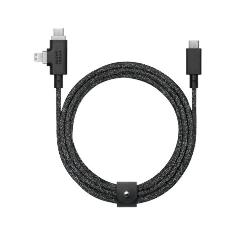 Native Union Belt Cable Duo Pro 240W - USB-C - USB-C / Lightning-Kabel, 2,4 m (cosmos) (1/2)