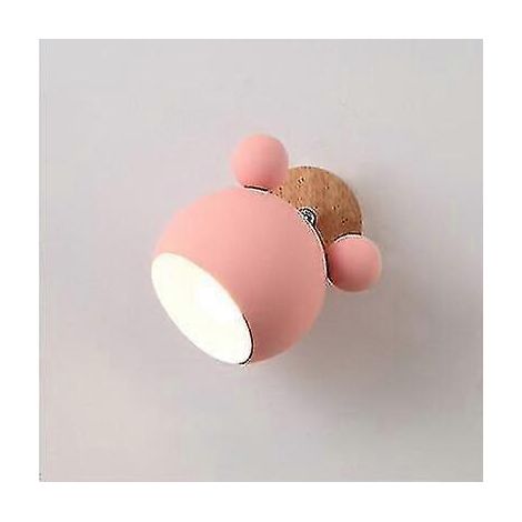 Kreative Wandleuchte „Macaron Mickey“ von Personality Creative (rosa, ohne Leuchtmittel) (1/5)
