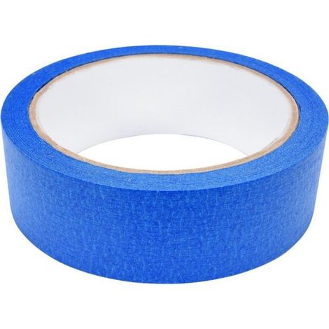 Ruban De Masquage - Papier Bleu - 25 M x 30 Mm - Adhésif Acrylique - Résistant Aux Uv Jusqu'à 14 Jours - Pour Peinture Et Plâtrage