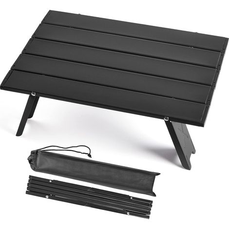 Camping Tables Small Picnic Table, Aluminum Folding Table for Camping, Beach, Portable and Ultra-light, Compact Mini Table for Camping (1/5)
