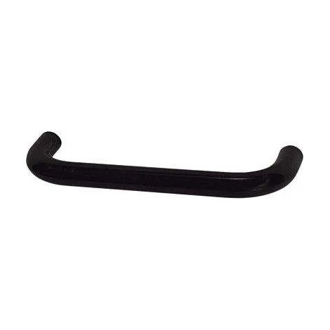 Griff aus schwarzem PVC-Draht, L.105mm, B.10mm, T.28mm, Achsabstand 96mm, 1 Stück mit Schrauben.
