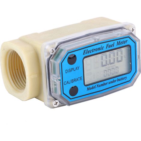 Débitmètre numérique diesel à turbine, capteur de débit carburant 0-90L/min, 25-150L/min, 35-250L/min, raccord 1" NPT, compteur de fioul pour moteur et tuyauterie (1/5)