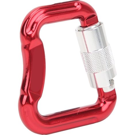 Robuster, flexibler, langlebiger und leichter Kletterkarabiner für Gleitschirmfliegen, rot (1/5)