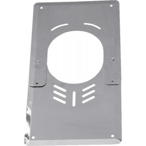 TEN – Plaque de finition inox 125-155 – Étanchéité pour conduits flexibles – Conçue pour espaces confinés – Installation rapide et facile (1/4)