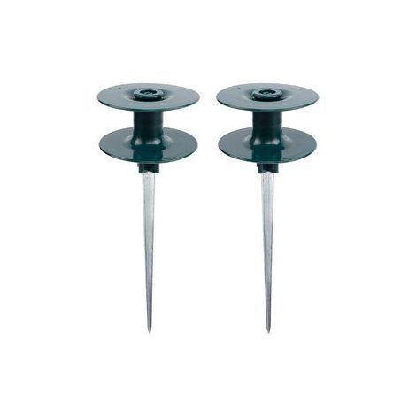 Piquet guide tuyau pour jardin, support pour tuyau d'arrosage, roulette de guidage, enrouleur compact, accessoire arrosage - pour jardin (1/5)