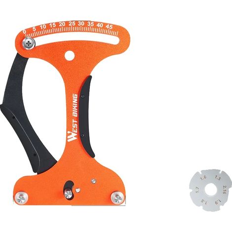 Speichenspannungsmesser, tragbares Design, präzise Messung, Orange und Schwarz (1/2)