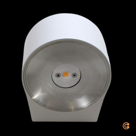 [GEBRAUCHT] B-Ware FABAS LUCE Außenwandleuchte Wandlampe LED Glas Aluminium weiß transparent (1/2)