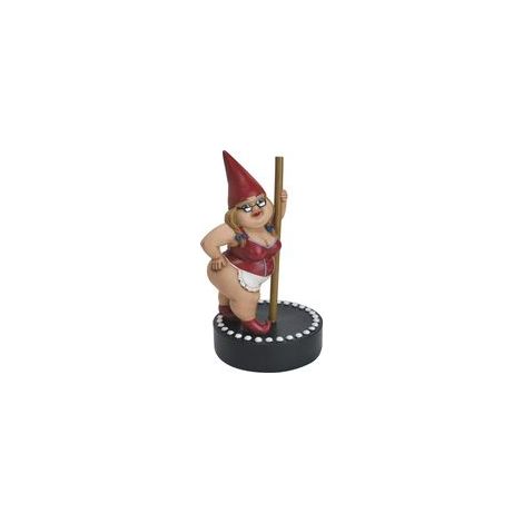 Divertenti gnomi da giardino, gnomi da giardino per esterni in poliresina, statuetta di gnomo sorridente, mini statuetta decorativa per giardino e tavolo, 13 cm × 7 cm - Crezuo