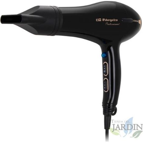 Professioneller Haartrockner Orbegozo 2200 W. Modernes und elegantes Design.  3 Temperaturstufen.  2 Geschwindigkeiten.