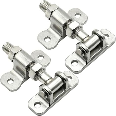Lot de 2 Charnière de Portail M16, Penture Portail Lourd Réglables en Acier Inoxydable, Support de Charnière de Portails Suspendues pour Portes Jardin, Porte Cour et Porte Clture en Bois/Métal (1/5)