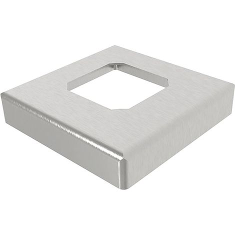 ECONOMY Abdeckkappe für Bodenanker / Halter für Glas, 108 x 108 mm,Edelstahl V4A