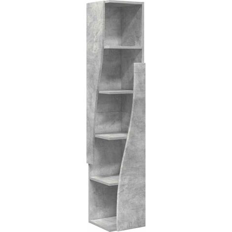 Eckschrank Beton Grau 27,5x27x140cm Holzwerkstoff vidaXL (1/5)