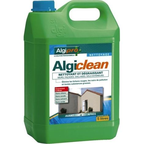 ALGICLEAN - 5 LITER - Reiniger für Pflaster und Zementböden - Konzentrat zum Verdünnen ALGIMOUSS - 046002