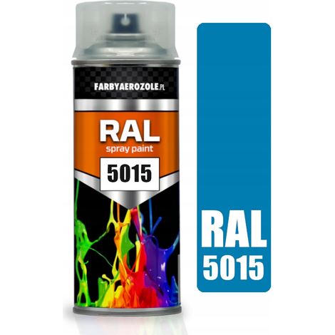Barniz acrílico en spray RAL 5015 Azul cielo Semimate 400 ml (1/2)