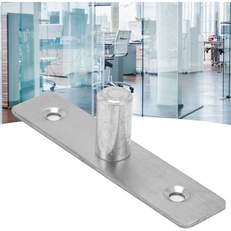 Pivot de porte - Pivot d'accès pour porte vitrée - Monture robuste en stainless steel 201 - Dimensions 91x21x25mm - Distance entre trous 65mm