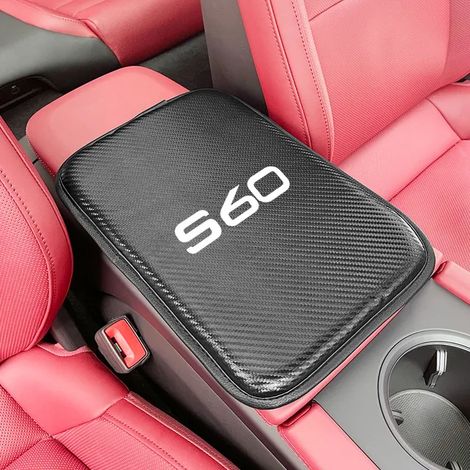 (Pour S60) Housse de coussin d'accoudoir pour voiture, accessoire auto compatible Volvo (1/5)