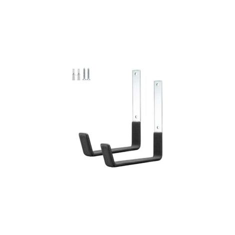 Crochets muraux de garage, crochets robustes pour outils de jardin, crochets pour échelle, crochets de rangement muraux en acier (grande taille 19 x 19,3 cm)