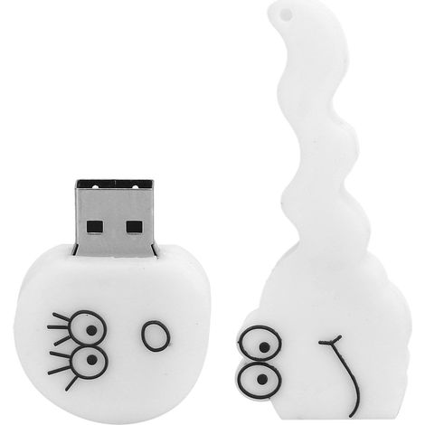 Clé USB 2.0 à motif dessin animé, accessoire de stockage de données USB 16 Go (1/5)