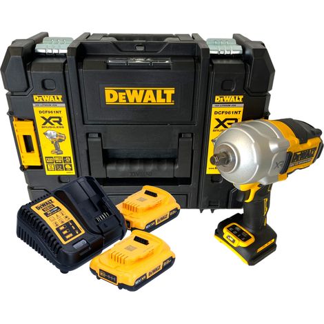 DeWalt DCF 961 D2T Clé à choc 18 V 1632 Nm 1/2'' Brushless + 2x batterie 2,0 Ah + chargeur + TSTAK (1/5)