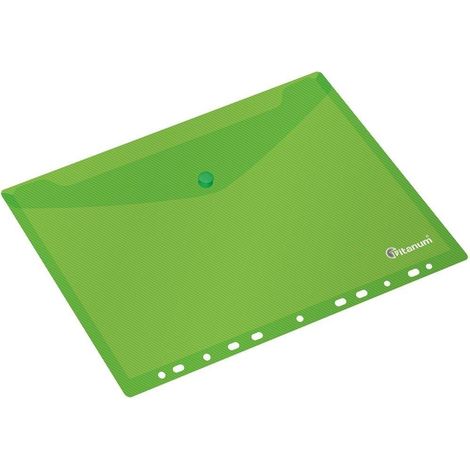 Grüner PP A4 Briefumschlagordner mit Europerforation